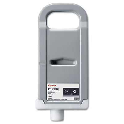 Canon 2963B001 ( PFI 703BK ) OEM Ink Cartridge, 700 mL, Black