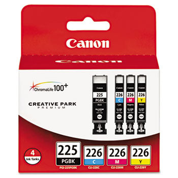 Canon 4530B008AA PGI-225BK / CLI-226 OEM Ink Set, B/C/M/Y
