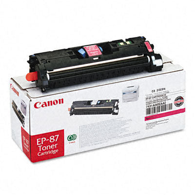 Canon 7431A005AA EP-87 OEM Toner Cartridge, 4,000 pages, Magenta