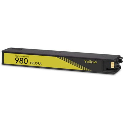 Compatible for HP 980 D8J09A Ink Cartridge, 6.6K Pages, Yellow