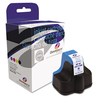 Compatible for C8771WN HP 02 Ink Cartridge, 370 pages, Cyan