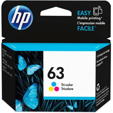 HP 63 F6U61AN OEM Ink Cartridge, 150 pages, Tri-Color