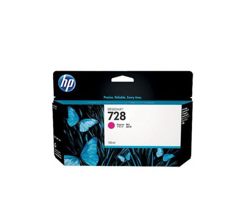 HP 728 F9J66A Inkjet Cartridge, 130ML Pages, Magenta
