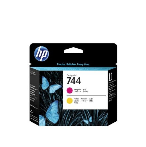 HP 744 F9J87A Printhead Cartridge, Magenta/Yellow