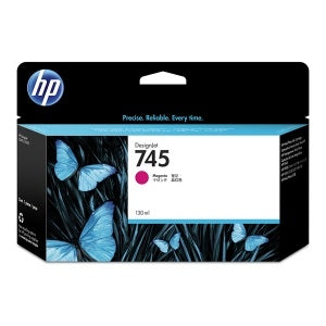HP 745 F9J95A Inkjet Cartridge, 130ML Pages, Magenta