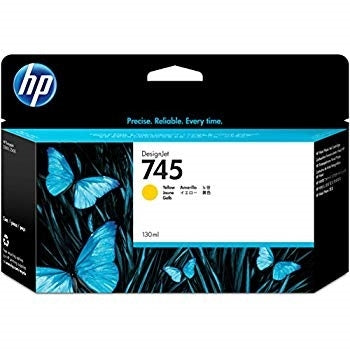 HP 745 F9J96A Inkjet Cartridge, 130ML Pages, Yellow