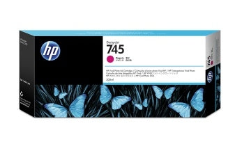 HP 745 F9K01A Inkjet Cartridge, 300ML Pages, Magenta