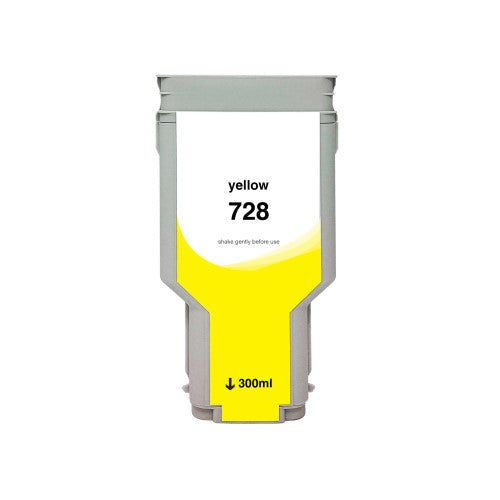 Compatible for HP 728 F9K15A InkJet Cartridge, 300 mL, Yellow