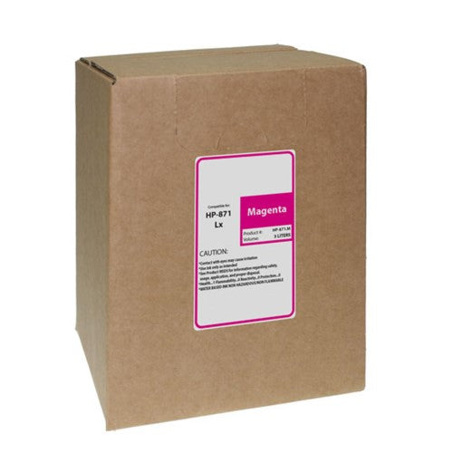 Compatible for HP 871 G0Y80D Ink Bag, 3000 mL, Magenta
