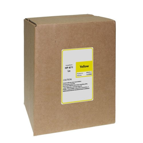 Compatible for HP 871 G0Y81D Ink Bag, 3000 mL, Yellow