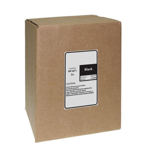 Compatible for HP 871 G0Y82D Ink Bag, 3000 mL, Black