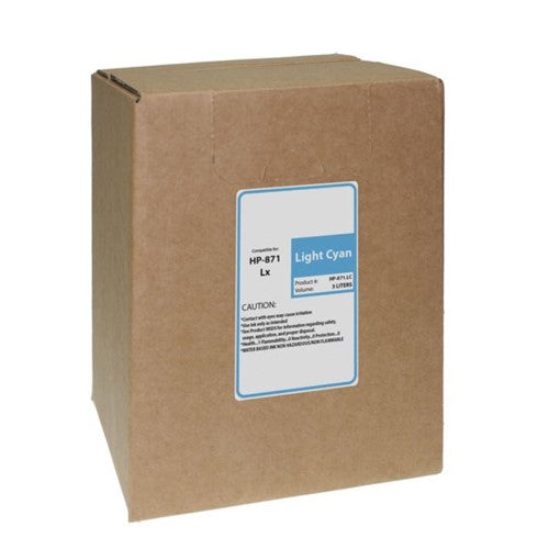 Compatible for HP 871 G0Y83D Ink Bag, 3000 mL, Light Cyan