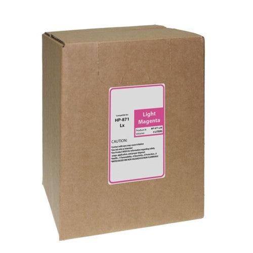 Compatible for HP 871 G0Y84D Ink Bag, 3000 mL, Light Magenta