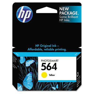 HP 564 CB320WN OEM Ink Cartridge, 300 pages, Yellow