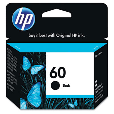 HP 60 CC640WN OEM Ink Cartridge, 200 pages, Black