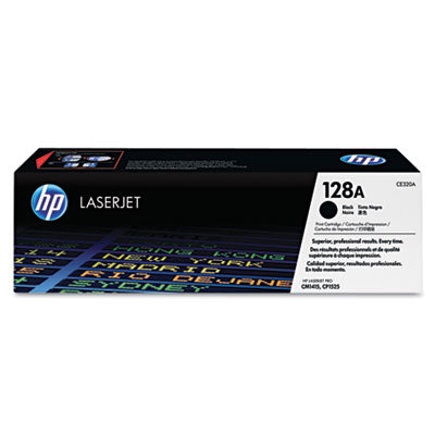 HP 128A CE320A OEM Toner Cartridge, 2K pages, Black