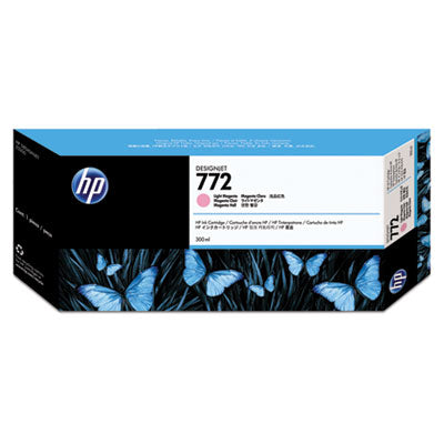 HP 772 CN631A OEM Ink Cartridge, 300mL, Light Magenta