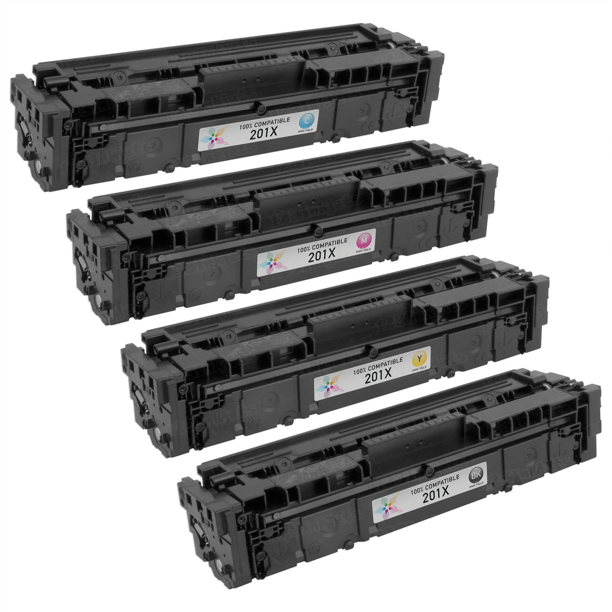 Compatible for HP 201X HY Toner Set, B/C/M/Y