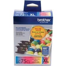 Brother LC753PKS OEM Inks, Box of 3, 1800 Pages, C/M/Y