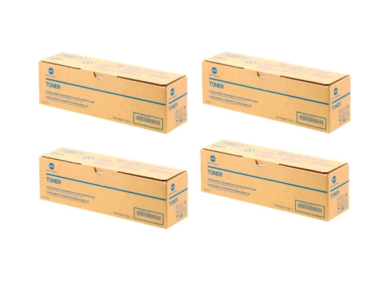 Konica Minolta TNP81 OEM Toner Set, B/C/M/Y