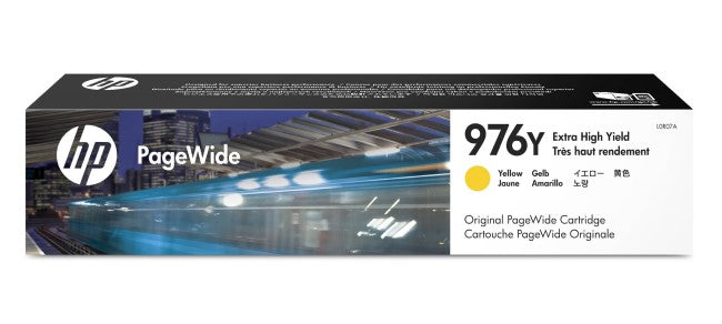 HP 976Y L0R07A OEM Extra HY PageWide Ink Cartridge, 13k pages, Yellow