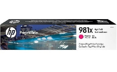 HP 981X L0R10A OEM HY PageWide Ink Cartridge, 10K pages, Magenta