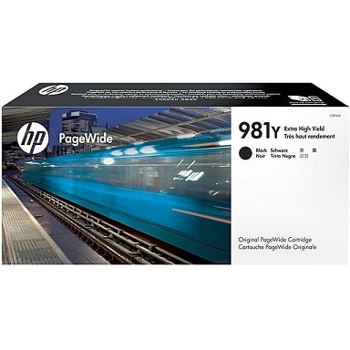 HP 981Y L0R16A OEM Extra HY Inkjet Cartridge, 20K Pages, Black