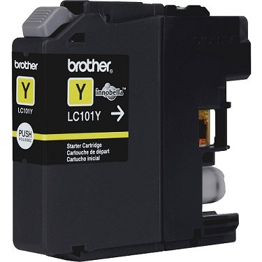 Brother LC101Y Inkjet Cartridge, 300 Pages, Yellow