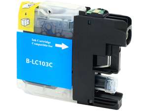 Compatible for LC103C XL Series Ink Cartridge, 600 pages, Cyan