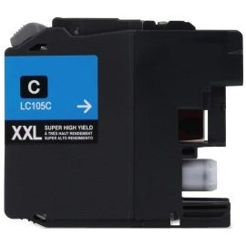 Compatible for LC105C XXL Ink Cartridge, 1200 pages, Cyan