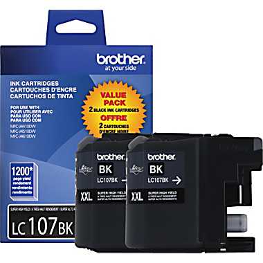 Brother LC107 2PK Extra HY OEM Ink Dual Pack, Black