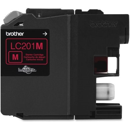 Brother LC201M Inkjet Cartridge, 260 Pages, Magenta