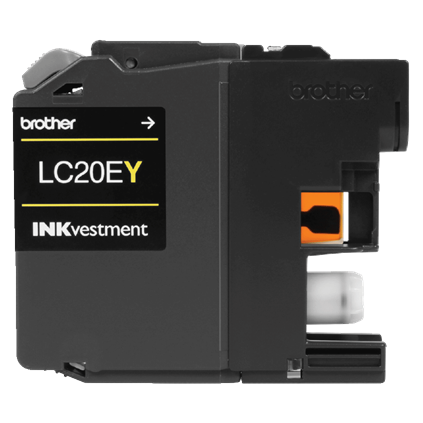 Brother LC20EY Inkjet Cartridge, 1.2K Pages