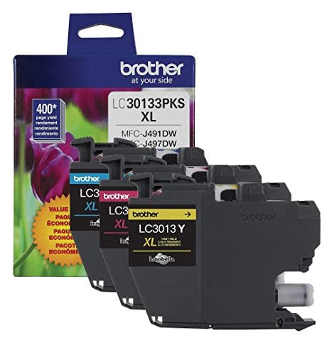 Brother LC3013 3PK OEM Ink Set, C/M/Y