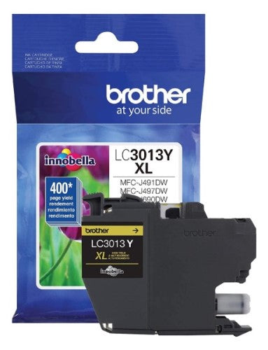 Brother LC3013Y OEM LC3013 XL Ink Cartridge, 400 pages, Yellow