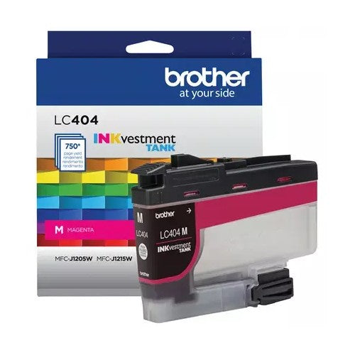 Brother LC404MS OEM Ink Cartridge, 750 Pages, Magenta