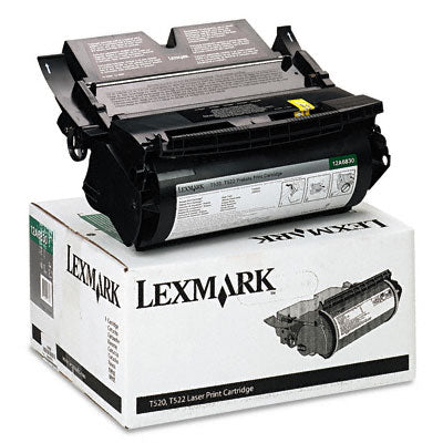 Lexmark 12A6830 OEM HY Toner Cartridge, 7500 pages, Black