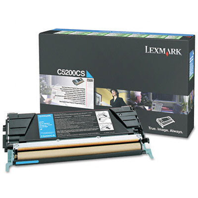 Lexmark C5200CS OEM Toner Cartridge, 3K pages, Cyan