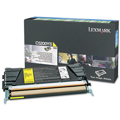 Lexmark C5200YS OEM Toner Cartridge, 3K pages, Yellow
