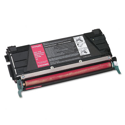 Lexmark C5220MS OEM Toner Cartridge, 3K pages, Magenta
