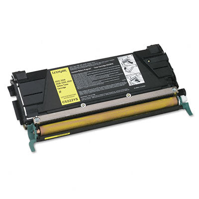 Lexmark C5222YS OEM Toner Cartridge, 3K pages, Yellow