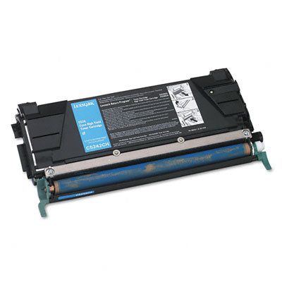 Lexmark C5242CH OEM HY Toner Cartridge, 5K pages, Cyan