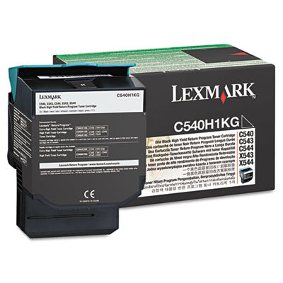 Lexmark C540H1KG OEM HY Toner Cartridge, 2500 pages, Black