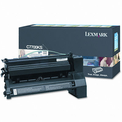 Lexmark C7700KS OEM Toner Cartridge, 6K pages, Black