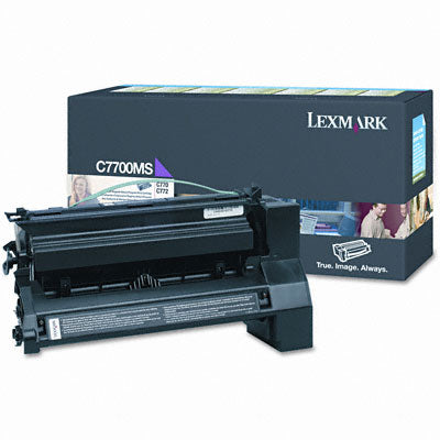 Lexmark C7700MS OEM Toner Cartridge, 6K pages, Magenta