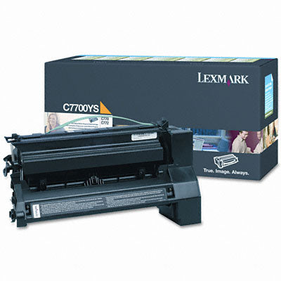 Lexmark C7700YS OEM Toner Cartridge, 6K pages, Yellow