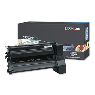 Lexmark C7702KH OEM HY Toner Cartridge, 10K pages, Black