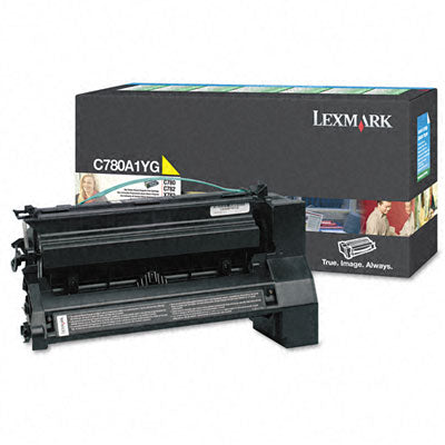 Lexmark C780A1YG OEM Toner Cartridge, 6K pages, Yellow