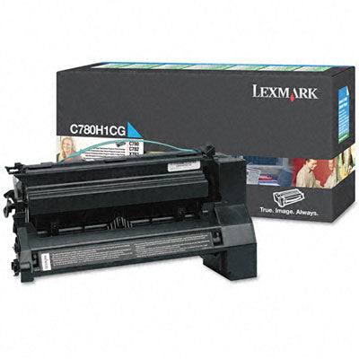 Lexmark C780H1CG OEM HY Toner Cartridge, 10K pages, Cyan