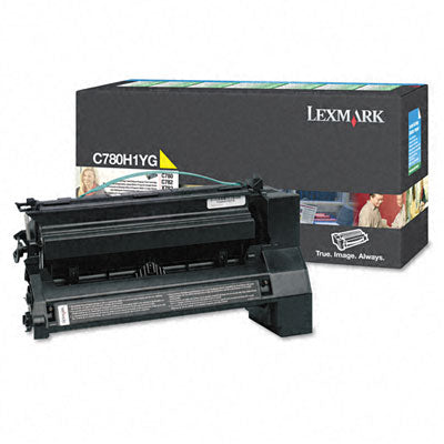 Lexmark C780H1YG OEM HY Toner Cartridge, 10K pages, Yellow